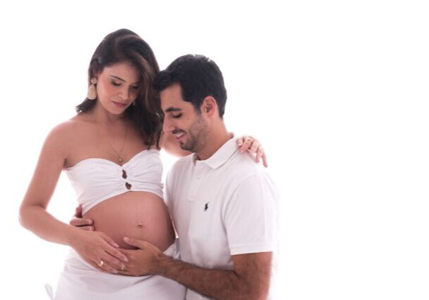 sessão de grávida com casal - Laura Alzueta